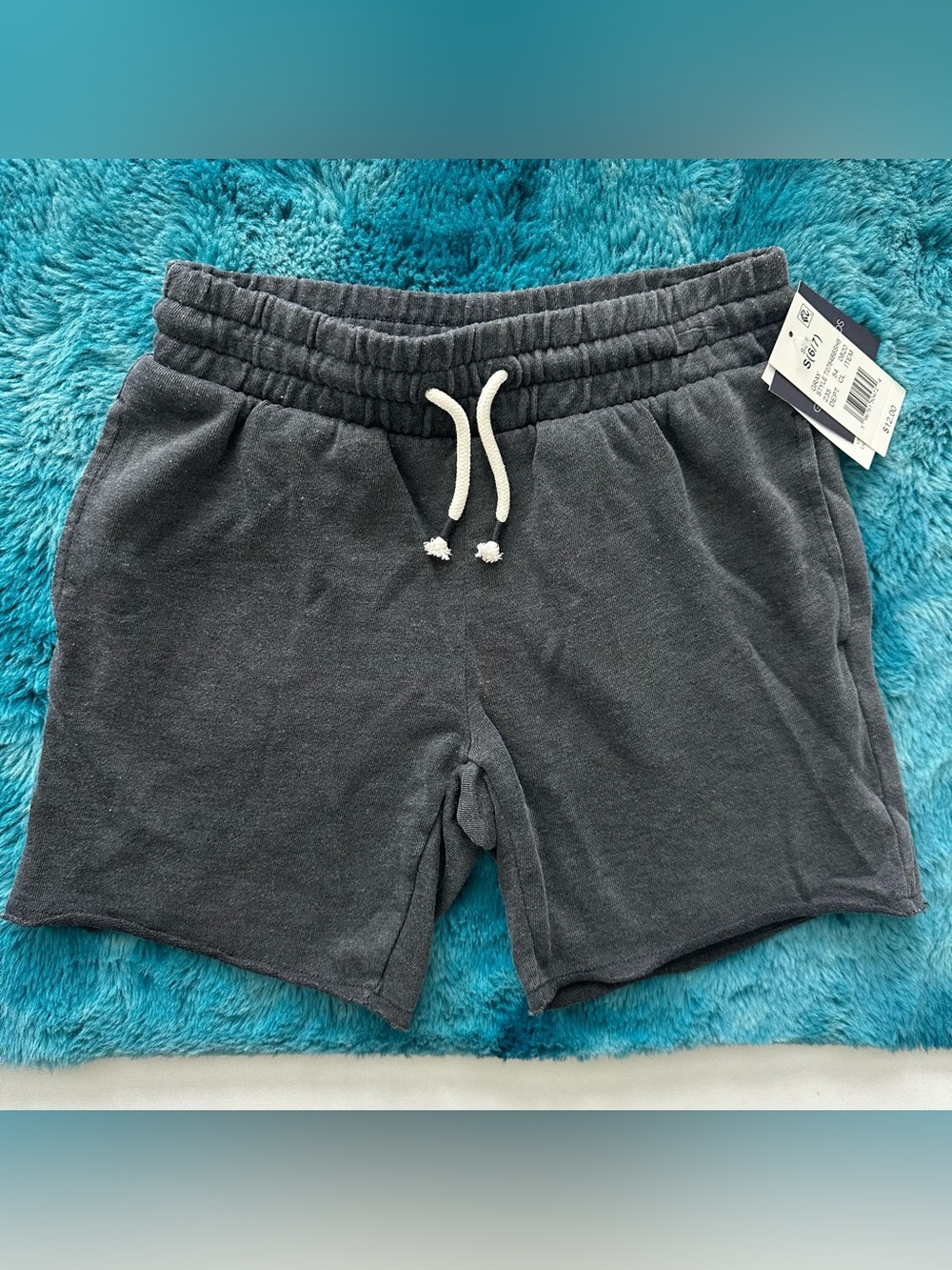 Grayson Threads Charcoal Gray Drawstring Boys Shorts Size S (6/7)